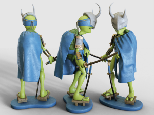 teenage mutant ninja turtles figurines tmnt 3D Model