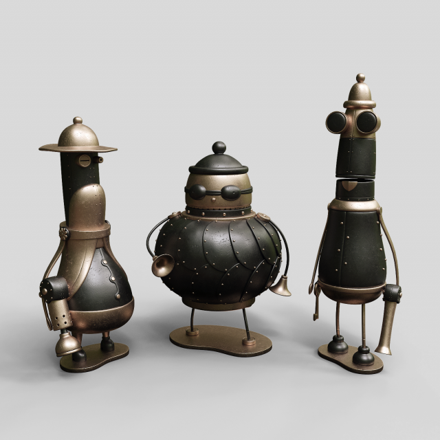 machinarium collection vol 1 Model 3D .c4d .max .obj .3ds .fbx .stl .blend 