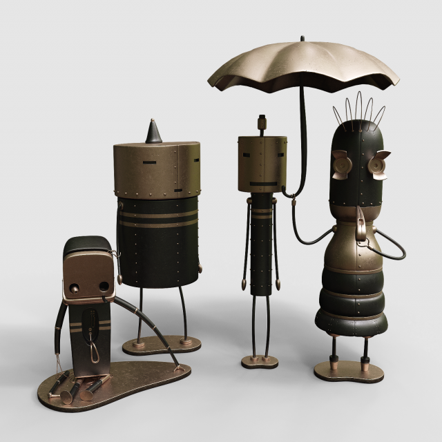machinarium collection vol 2 3Dモデル .c4d .max .obj .3ds .fbx .stl .blend 