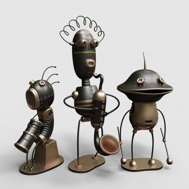 machinarium collection vol 4 Modelo 3D .c4d .max .obj .3ds .fbx .stl .blend 