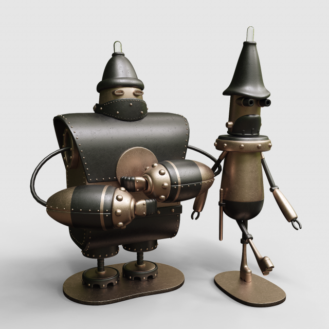 machinarium collection vol 5 Modelo 3D .c4d .max .obj .3ds .fbx .stl .blend 