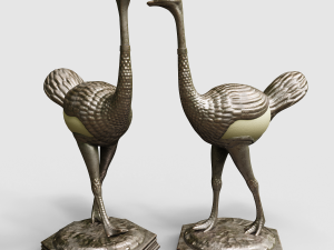 damaged elias geyer ostrich eggs 3D Model