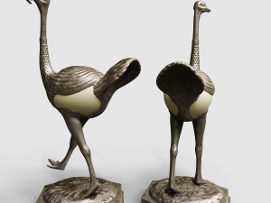 damaged elias geyer ostrich eggs 3D 模型