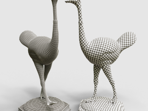 damaged elias geyer ostrich eggs 3D 模型