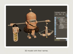 Roboterkrieg 3D Modell