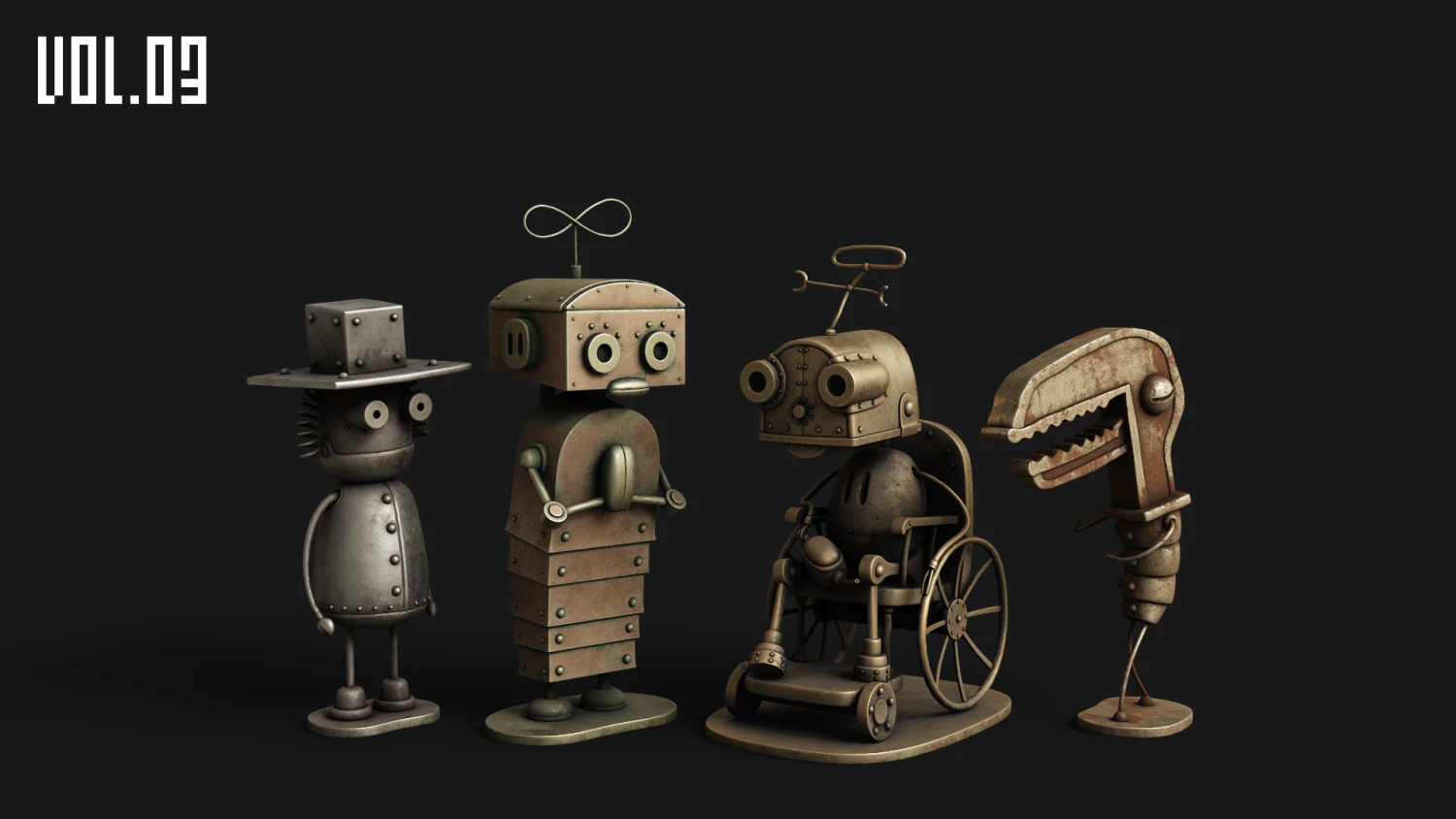 Machinarium Anniversary Edition P03 3D Model .c4d .max .obj .3ds .fbx .stl .blend 