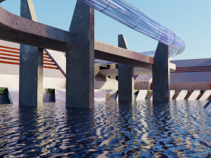 Futuristic City Modello 3D