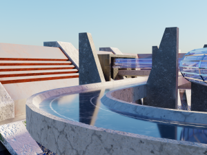 Futuristic City Modello 3D