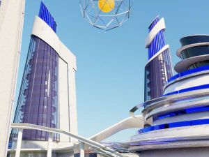 Футуристичне місто 3D Модель