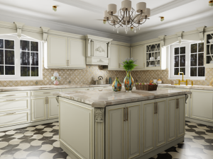Classic american Kitchen 3D मॉडल
