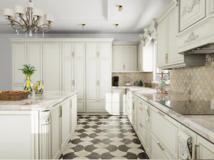 Классическая американская кухня 3D Модель