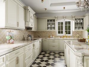 Classic american Kitchen 3D मॉडल