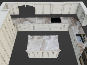 Classic american Kitchen 3D मॉडल