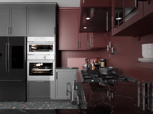 Red Kitchen New York 3D Model