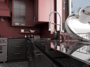 Red Kitchen New York 3D Model