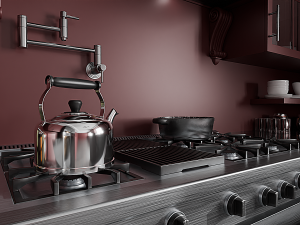 Red Kitchen New York Model 3D