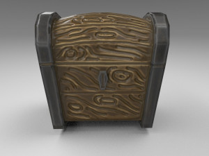 stylized chest Model 3D