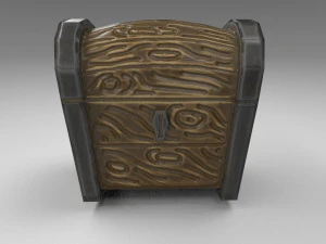 stylized chest 3D Model