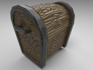 stylized chest Model 3D
