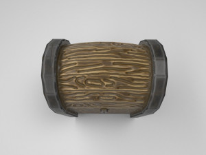 stylized chest Model 3D