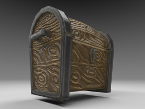 stylized chest Model 3D