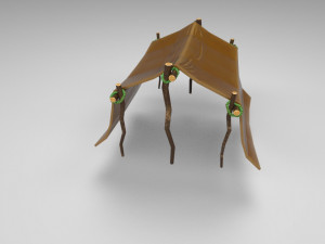 leather hut Modello 3D