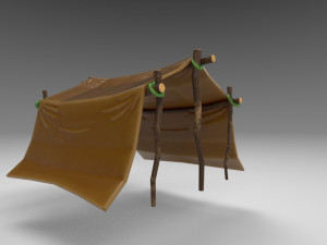 leather hut Modello 3D