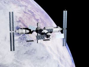 Esta&ccedil;&atilde;o espacial Modelo 3D