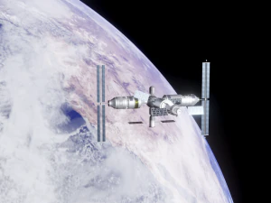 Esta&ccedil;&atilde;o espacial Modelo 3D