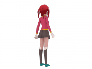 girl anime Modello 3D