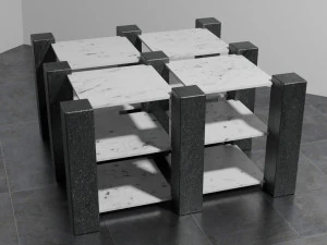 Verlassen des Zimmertisches bam 3D Modell