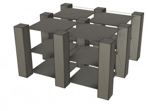 leaving room table bam 3D Model