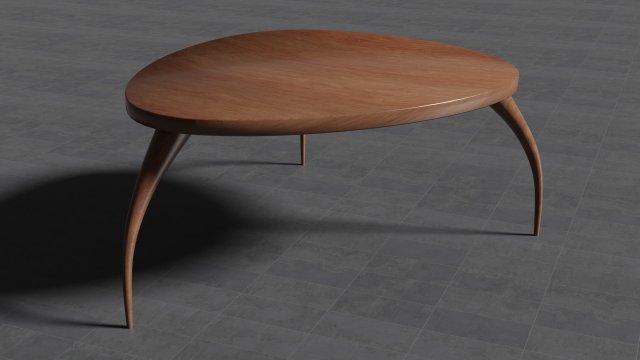 leaving room table bum Model 3D .c4d .max .obj .3ds .fbx .stl .blend 