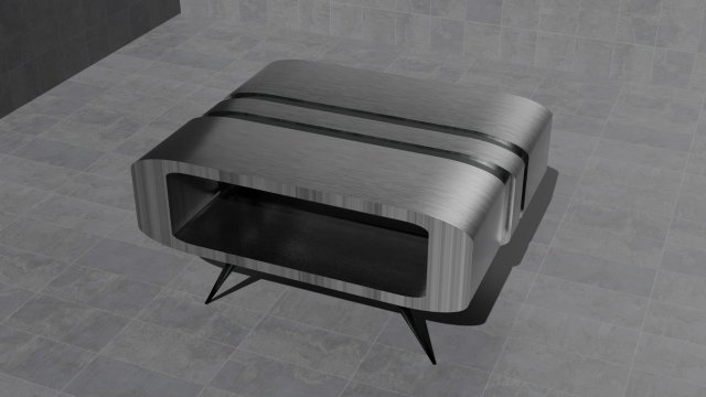 table steal 3D Model .c4d .max .obj .3ds .fbx .stl .blend 