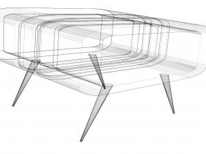 table steal 3D Model