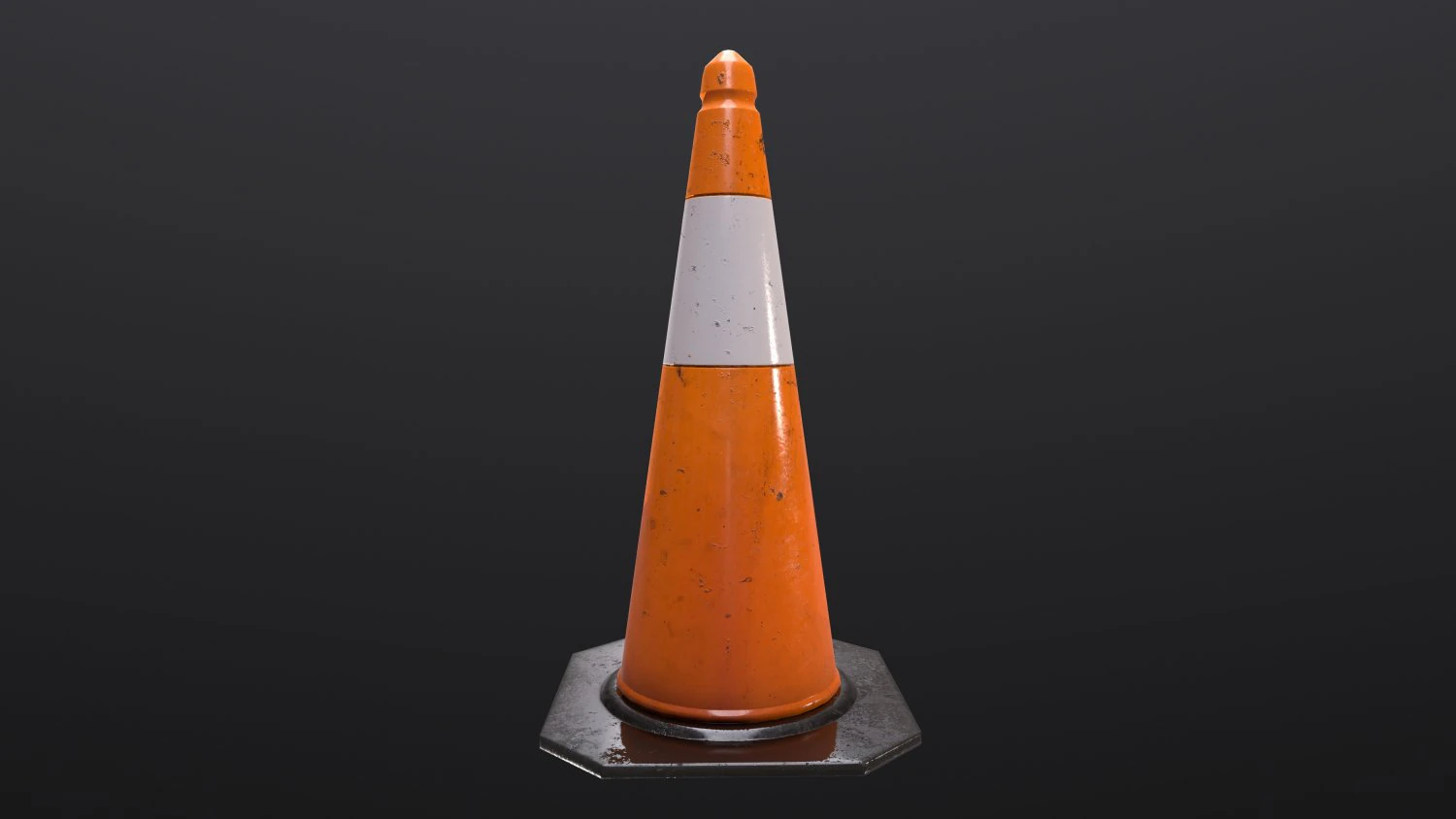 traffic cone 3D Model .c4d .max .obj .3ds .fbx .stl .blend 