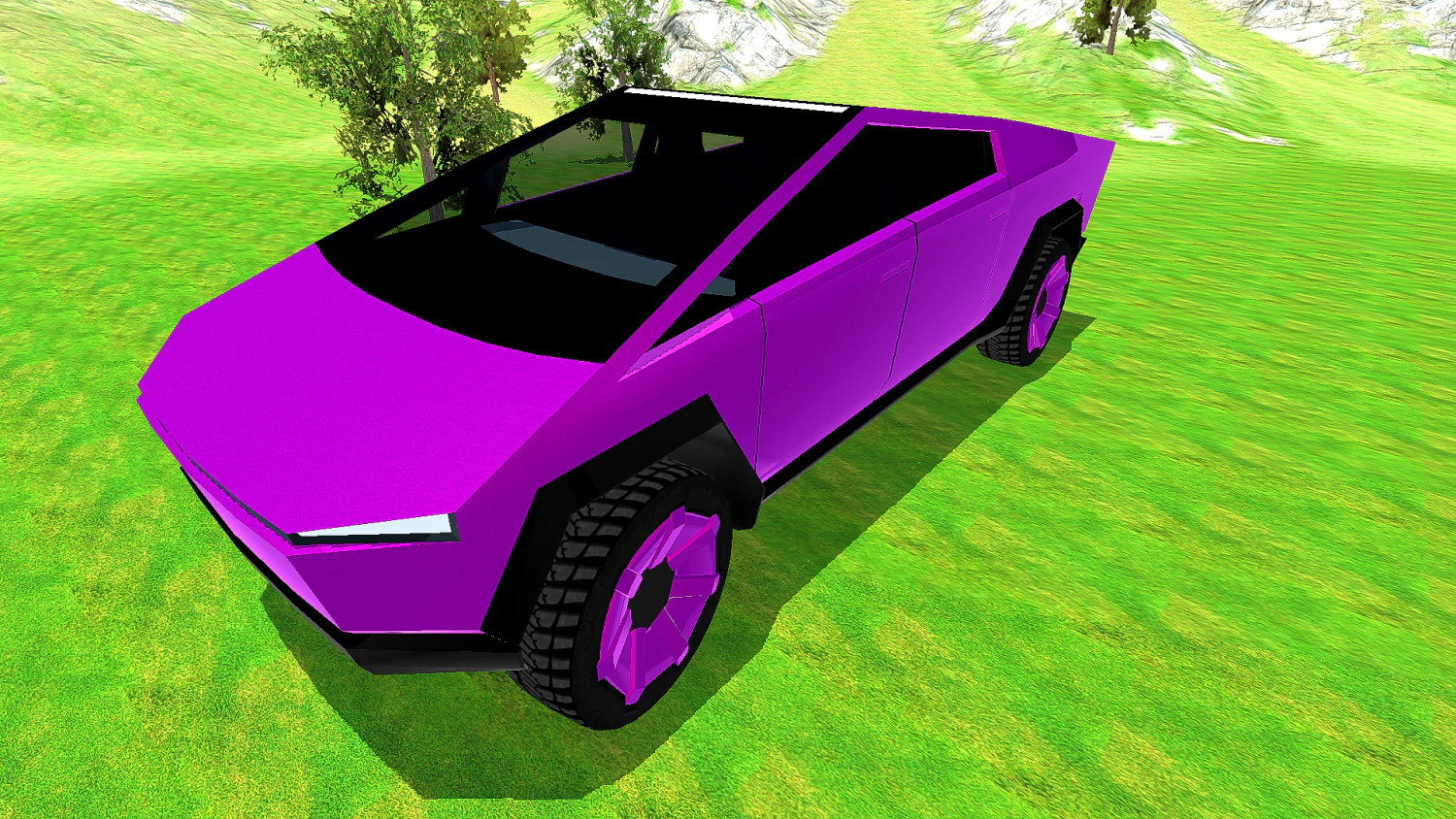 tesla cybertruck low poly 2019 3D Model .c4d .max .obj .3ds .fbx .stl .blend