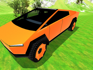 tesla cybertruck low poly 2019 Modello 3D