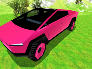tesla cybertruck low poly 2019 Modello 3D