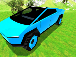 tesla cybertruck low poly 2019 Modello 3D