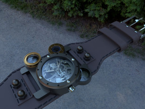 steampunk watch 3D Model