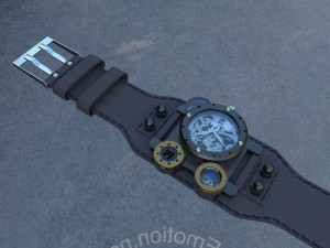 steampunk watch 3D Модель