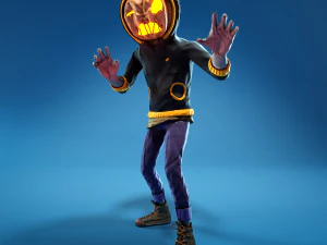 halloween pumpkin character 3D Model