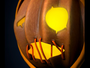 halloween pumpkin character 3D Model