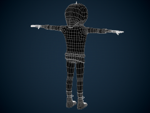 halloween pumpkin character 3D Model