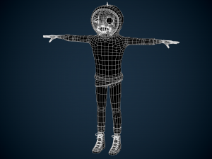 halloween pumpkin character 3D Model