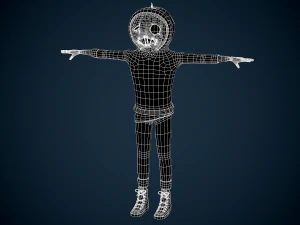 halloween pumpkin character 3D Model