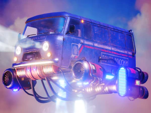 Carro voador sovi&eacute;tico Modelo 3D