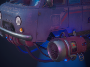 Soviet flying car 3D Model