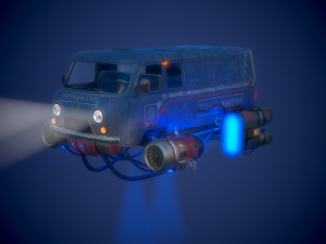 Soviet flying car 3D Model